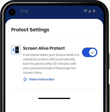 Auto-lock even if screen stays on